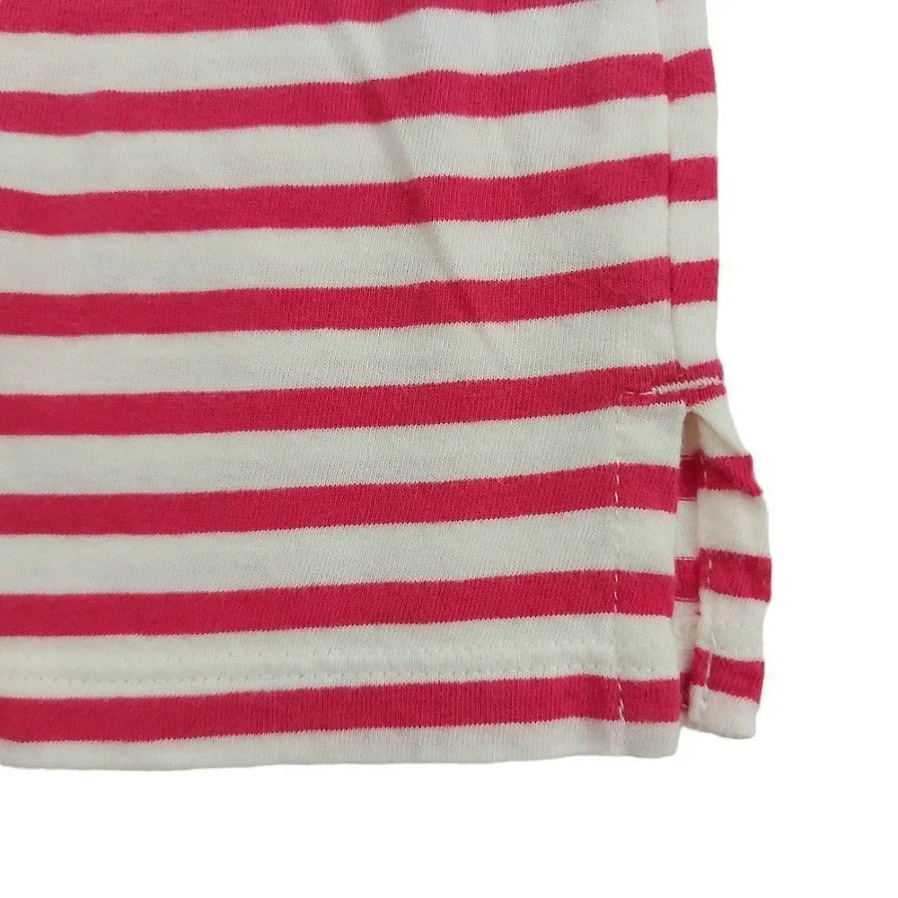 Gap Kids Girls Short Sleeve T-Shirt XL White Pink Reversible Sequin Lightweight